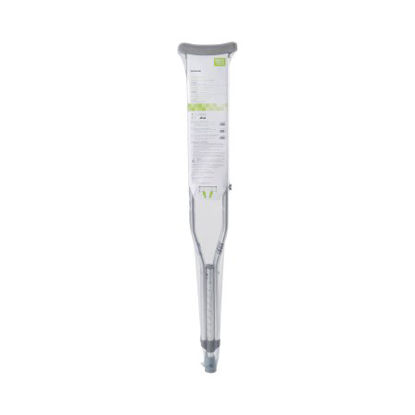Picture of Underarm Crutches McKesson Aluminum Frame Adult 350 lbs. Weight Capacity Push Button / Wing Nut Adjustment146-10400-8