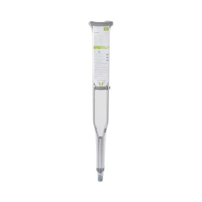 Picture of Underarm Crutches McKesson Aluminum Frame Tall Adult 350 lbs. Weight Capacity Push Button / Wing Nut Adjustment146-10402-8