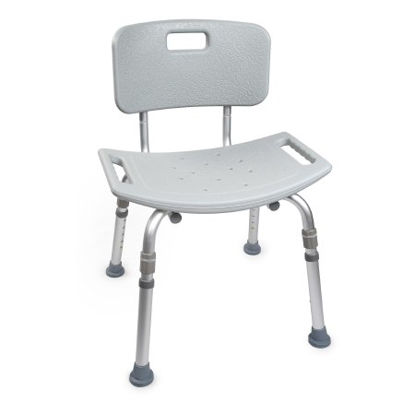 Picture of Bath Bench McKesson Without Arms Aluminum Frame Removable Back 19-1/4 Inch Seat Width146-12202KD-4