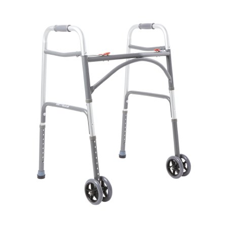Picture of Bariatric Folding Walker Adjustable Height McKesson Steel Frame 500 lbs. Weight Capacity 32 to 39 Inch Height146-10220-2WW