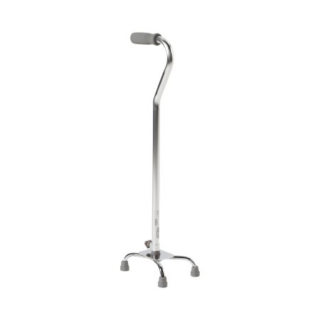 Picture of Small Base Quad Cane McKesson Steel 30 to 39 Inch Height Chrome146-10301F-4