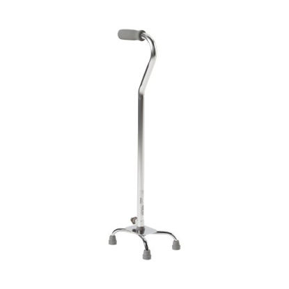 Picture of Small Base Quad Cane McKesson Steel 30 to 39 Inch Height Chrome146-10301F-4