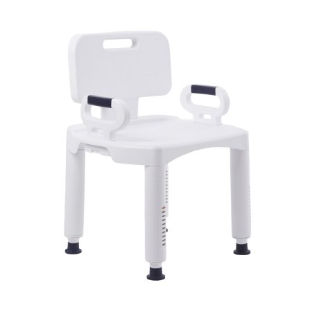 Picture of Bath Bench McKesson Removable Arm Rail Plastic Frame Removable Back 21-1/4 Inch Seat Width146-RTL12505