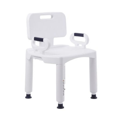 Picture of Bath Bench McKesson Removable Arm Rail Plastic Frame Removable Back 21-1/4 Inch Seat Width146-RTL12505