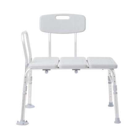 Picture of McKesson Knocked Down Bath Transfer Bench Removable Arm Rail 17-1/2 to 22-1/2 Inch Seat Height 400 lbs. Weight Capacity146-12011KD-2