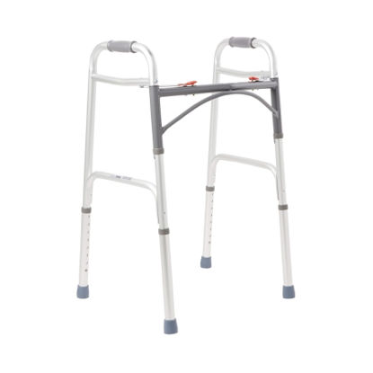 Picture of Folding Walker Adjustable Height McKesson Aluminum Frame 350 lbs. Weight Capacity 32 to 39 Inch Height146-10200-4