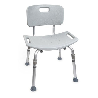 Picture of Bath Bench McKesson Without Arms Aluminum Frame Removable Back 19-1/4 Inch Seat Width146-12202KD-1