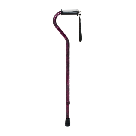 Picture of Offset Cane McKesson Aluminum 30 to 39 Inch Height Red Crackle Print146-RTL10372RC