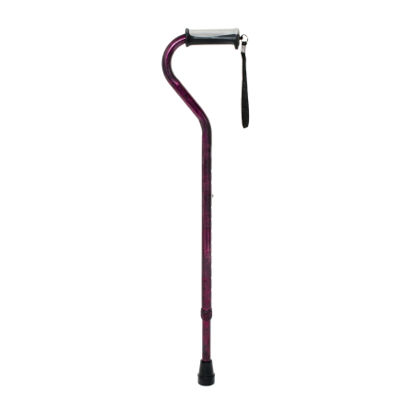 Picture of Offset Cane McKesson Aluminum 30 to 39 Inch Height Red Crackle Print146-RTL10372RC