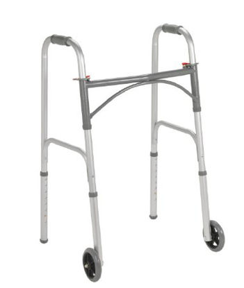 Picture of Folding Walker Adjustable Height McKesson Steel Frame 350 lbs. Weight Capacity 32 to 39 Inch Height146-10244-1