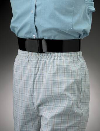 Picture of Gait Belt Posey® EZ Clean 60 Inch Length Black Nylon6545