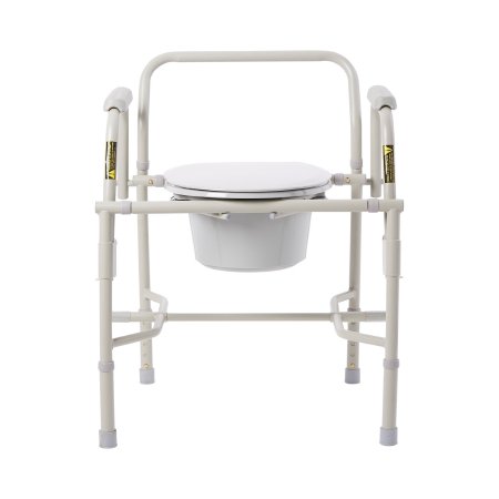 Picture of Knocked Down Commode Chair drive™ Drop Arm Steel Frame Back Bar 13-3/4 Inch Seat Width11125KD-1