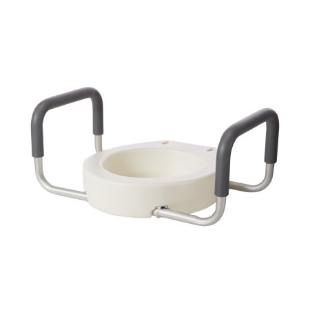 Picture of Raised Toilet Seat with Arms drive™ 3-1/2 Inch Height White 300 lbs. Weight Capacity12402