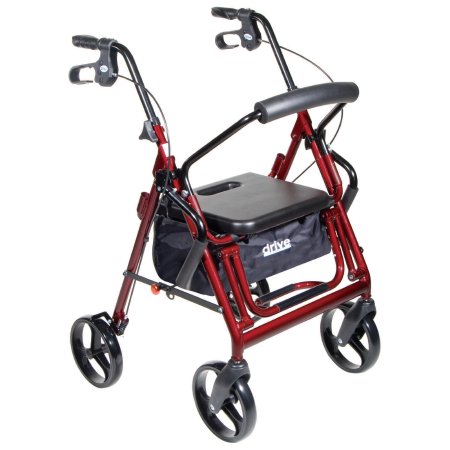 Picture of 4 Wheel Rollator drive™ Duet Burgundy Folding Aluminum Frame795BU