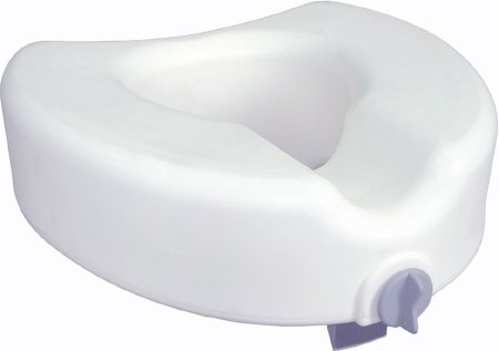 Picture of Raised Toilet Seat Premium 4-1/2 Inch Height White 300 lbs. Weight Capacity12014