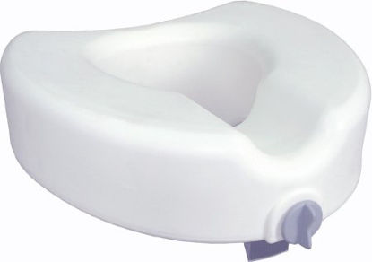 Picture of Raised Toilet Seat Premium 4-1/2 Inch Height White 300 lbs. Weight Capacity12014