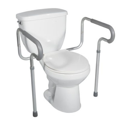 Picture of Toilet Safety Rail drive™ White / Gray Aluminum12001-4