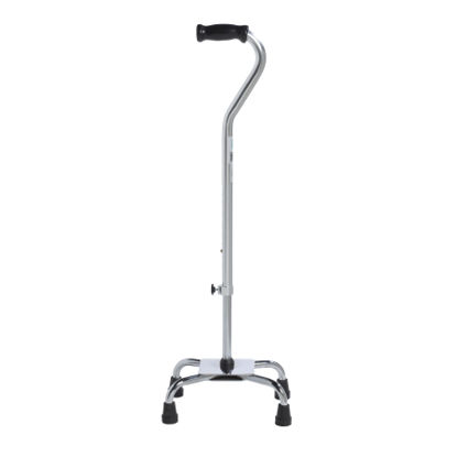 Picture of Large Base Quad Cane drive™ Aluminum 30 to 39 Inch Height Chrome10317-4