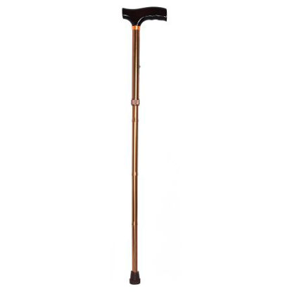 Picture of Folding Cane McKesson Aluminum 33 to 37 Inch Height Bronze146-RTL10304BZ