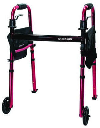 Picture of Travel Walker Adjustable Height McKesson Aluminum Frame 300 lbs. Weight Capacity 29-1/2 to 37 Inch Height146-RTL10263KDR