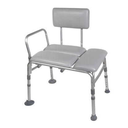Picture of drive™ Knocked Down Bath Transfer Bench Arm Rail 17-3/4 to 21-3/4 Inch Seat Height 400 lbs. Weight Capacity12005KD-1