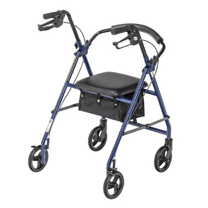 Picture of 4 Wheel Rollator drive™ Blue Adjustable Height Steel FrameR800BL