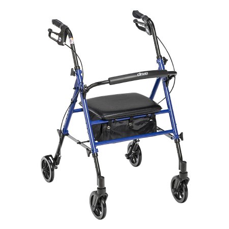 Picture of 4 Wheel Rollator drive™ Blue Adjustable Height Aluminum FrameRTL10261BL