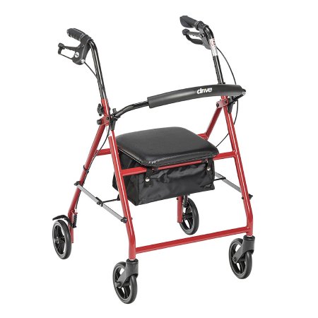 Picture of 4 Wheel Rollator drive™ Red Adjustable Height Steel FrameR800RD