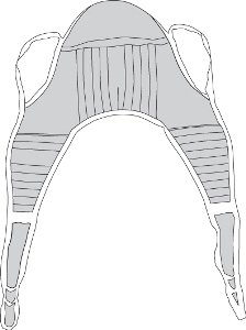Picture of Seat U Sling 4 or 6 Point With Head Support Straps - Attached Large 500 lbs. Weight Capacity13220L