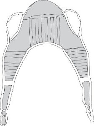 Picture of Seat U Sling 4 or 6 Point With Head Support Straps - Attached Large 500 lbs. Weight Capacity13220L