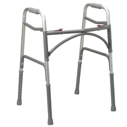 Picture of Bariatric Dual Release Walker Adjustable Height drive™ Aluminum Frame 500 lbs. Weight Capacity 32 to 39 Inch Height10220-1