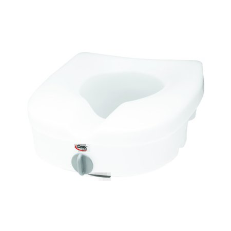 Picture of Raised Toilet Seat E-Z Lock™ 5 Inch Height White 300 lbs. Weight CapacityFGB30500 0000