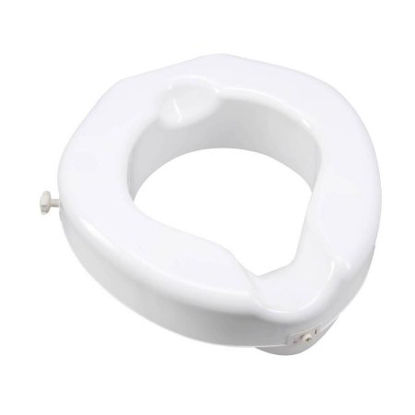 Picture of Raised Toilet Seat Carex® 4-1/4 Inch Height White 500 lbs. Weight CapacityFGB31300 0000
