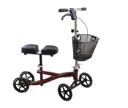Picture of Knee Scooter Roscoe 350 lbs. Weight Capacity Burgundy RedROS-KSBG