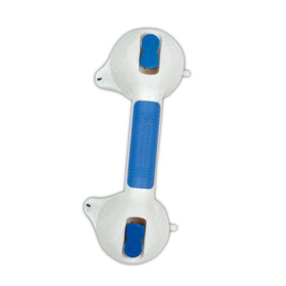 Picture of Suction-Cup Grab Bar Jobar International White / BlueRET4776