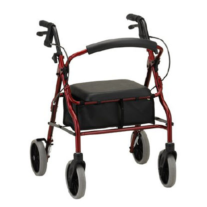 Picture of 4 Wheel Rollator Zoom 20 Red Aluminum Frame4220RD