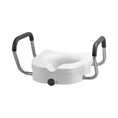 Picture of SEAT, TOILET RAISED TILTED W/ARMS 5"8351-R