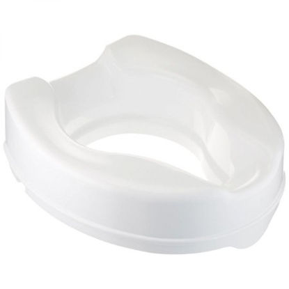 Picture of Raised Toilet Seat Savanah™ 4 Inch Height White 420 lbs. Weight Capacity081632025