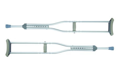 Picture of Underarm Crutches Procare™ Aluminum Frame Adult 300 lbs. Weight Capacity Push Button Adjustment79-91337
