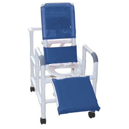 Picture of Reclining Shower Chair MJM International With Arms PVC Frame Mesh Back 24 Inch Seat Width193