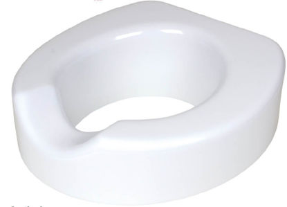 Picture of Raised Toilet Seat Quick-Lock™ 4 Inch Height White 300 lbs. Weight CapacityFGB32000 0000