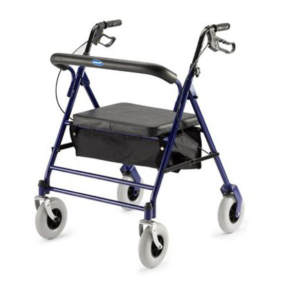 Picture of Bariatric 4 Wheel Rollator Invacare® Dark Blue Steel Frame66550