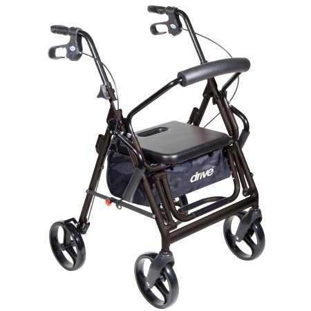 Picture of 4 Wheel Rollator drive™ Duet Black Folding Aluminum Frame795BK