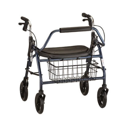 Picture of 4 Wheel Rollator Mighty Mack Blue Heavy Duty Aluminum Frame4216BL
