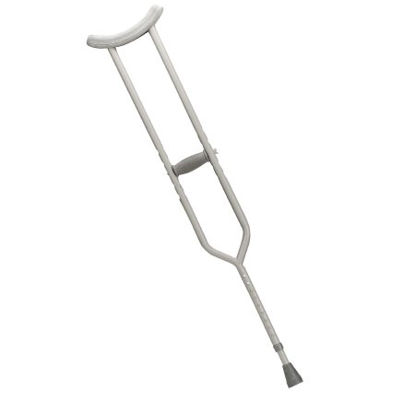 Picture of Bariatric Underarm Crutches drive™ Steel Frame Tall Adult 500 lbs. Weight Capacity Push Button Adjustment10408