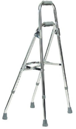 Picture of Side Step Folding Walker Adjustable Height Lumex® Walkane Aluminum Frame 300 lbs. Weight Capacity 29-1/2 to 34-1/2 Inch Height6015A