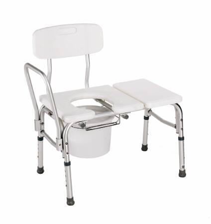 Picture of Carex® Bath / Commode Transfer Bench Fixed Arm 18 to 21 Inch Seat Height 300 lbs. Weight CapacityFGB15611 0000