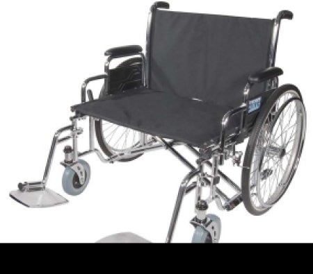 Picture of Bariatric Wheelchair drive™ Sentra EC Extra Wide Full Length Arm Removable Padded Arm Style Black Upholstery 30 Inch Seat Width 700 lbs. Weight CapacitySTD30ECDFA
