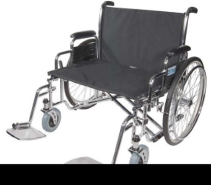 Picture of Bariatric Wheelchair drive™ Sentra EC Extra Wide Full Length Arm Removable Padded Arm Style Black Upholstery 30 Inch Seat Width 700 lbs. Weight CapacitySTD30ECDFA