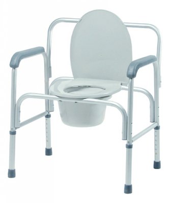 Picture of Commode Chair Lumex® With Arms Aluminum Frame 14 Inch Seat Width2190A
